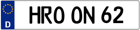 Truck License Plate